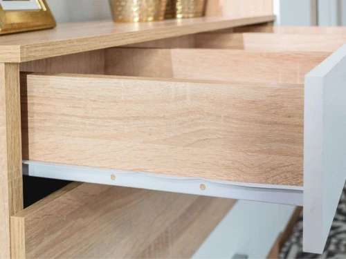 Комод «Алёна» 3ящ, Дуб сонома/Белый