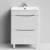 Тумба Адель 60 напольный, Белый камень ПВХ 57805 Vodok с раковиной в комплекте