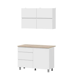 Готовая кухня Токио 1.2 м, Белый