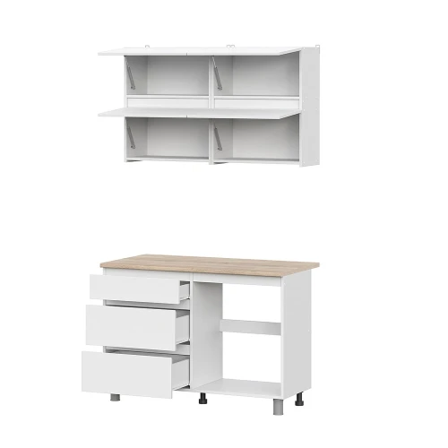 Готовая кухня Токио 1.2 м, Белый