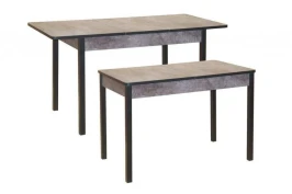 Стол обеденный Сканд Цемент темный
