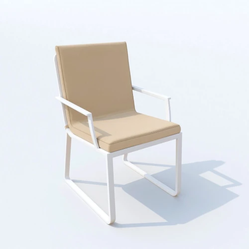 Обеденная группа DIVA ALBA  каркас белый / стол стекло диа 110 / ткань бежевая