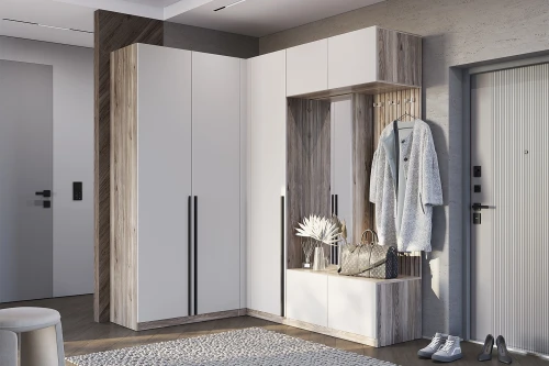 Шкаф угловой Урбан ШКУ-06, Дуб смоки, Кашемир