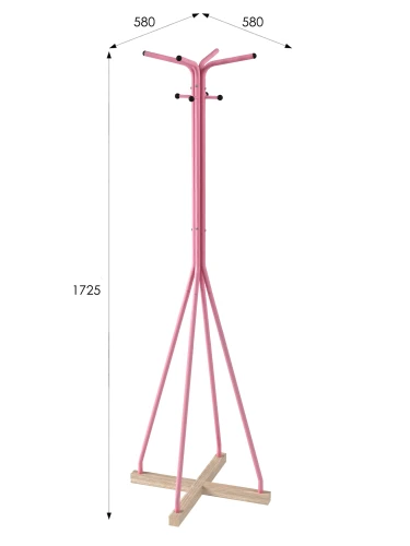 Вешалка напольная Галилео 218 розовый/шимо