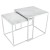 Стол журнальный МеталлАрт М002 белый мрамор/белый