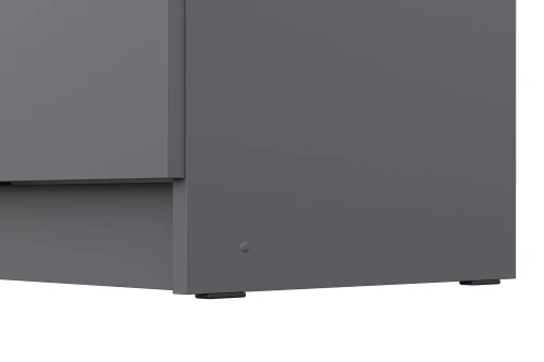 Шкаф трехстворчатый Бали, Графит серый