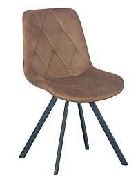 DC68 Стул мягкий поворотный, КЭМЕЛ#G62-06 велюр, каркас металл черный