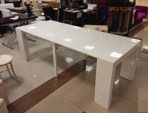 Стол-консоль (трансформер) В2307 белый лак