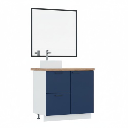 ВГ 900 Ежевика/Белый гладкий Арника РМ (со столешницей) в.2