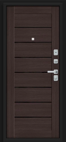 Входная дверь BRAVO Прайм/BChrome Almon/Wenge Melinga