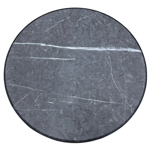 Стол журнальный МеталлАрт М011 МАЛЫЙ черный мрамор/черный