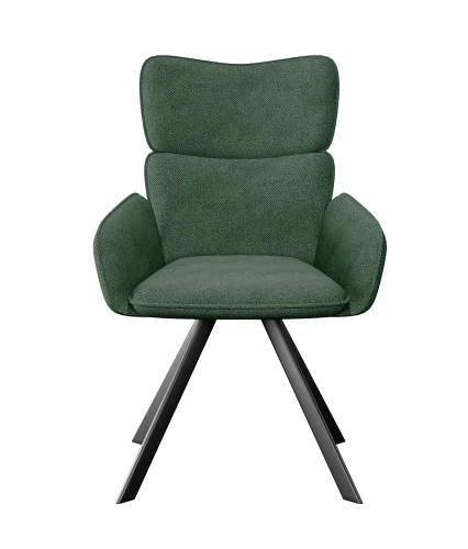 Стул DikLine 501 поворотный SB1 зеленый, ножки черные