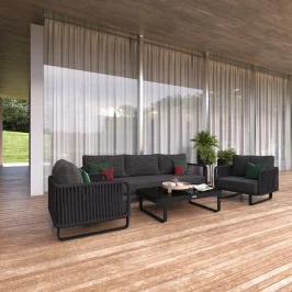 Лаунж зона BELLISA с трехместным диваном - маренго