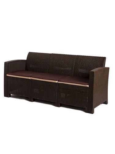 Комплект мебели под искусственный ротанг для отдыха Калифорния «California Maxi Triple Set» арт.77787/77770/536 КД