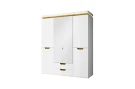 Шкаф 4DG2S Z, TORINO, цвет белый/Дуб наварра Шкаф 4DG2S Z, TORINO, цвет белый/Дуб наварра
