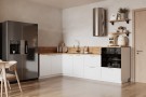 Кухонный гарнитур КГ Угловой 1500х2700 (с пм) Эмаль, Белый  Арника РМ в.3