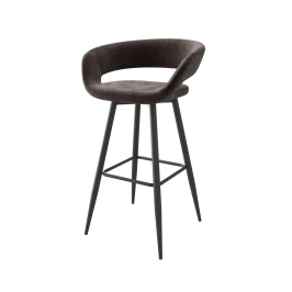 Стул барный Барни Р 900, Черный/BROWN LUX b29