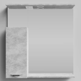 Зеркало Марко 75, ручки Хром, Горный камень ПВХ 57807, левый