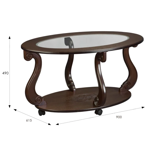 Стол журнальный Овация (С) темно-коричневый