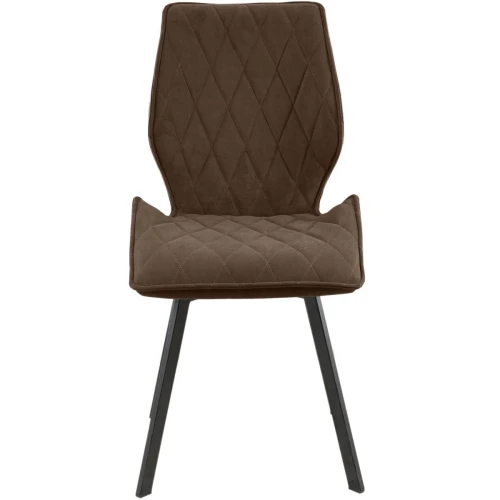 Стул «Амаретто», велюр Бренди латте, каркас вращения черный