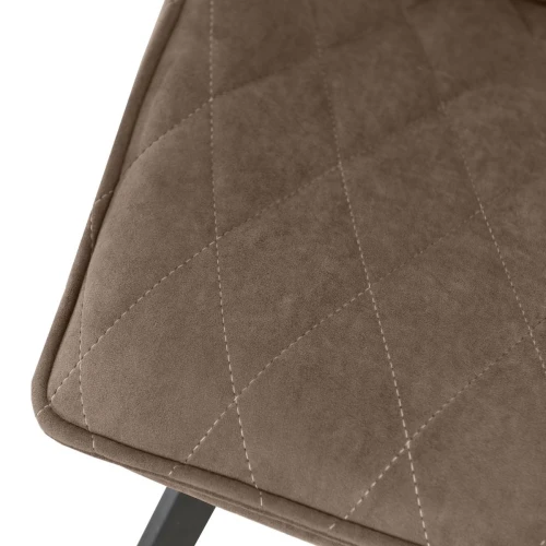 Стул «Амаретто», велюр Бренди латте, каркас вращения черный