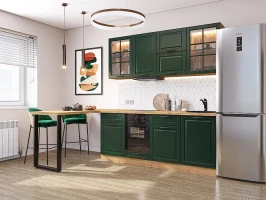 Готовый кухонный гарнитур Дублин-03 Special Green Дуб Вотан