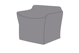 Защитный чехол на кресло Касабланка 88×82×70, цвет серый