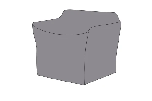 Защитный чехол на кресло Касабланка 88×82×70, цвет серый