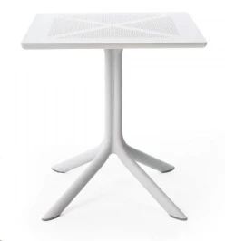 DT955 Стол пластиковый БЕЛЫЙ 80*80*75