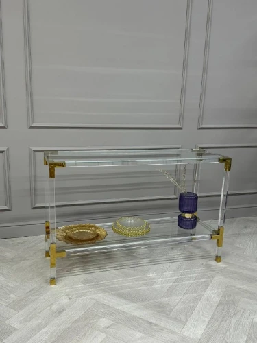 Консоль Роялти MH-1780ST, 120х40х76 см, прозрачный