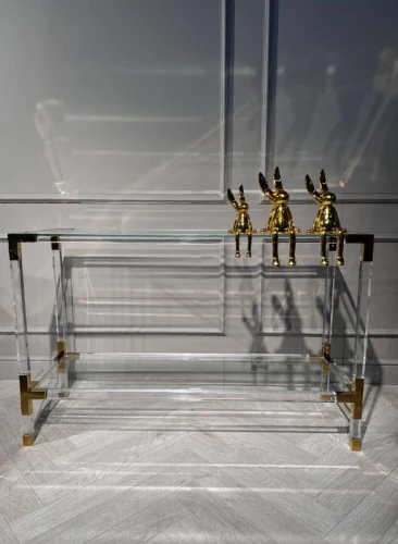 Консоль Роялти MH-1780ST, 120х40х76 см, прозрачный