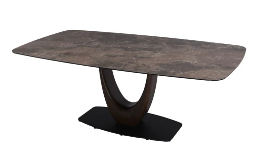 Стол обеденный Римини MC3020-180BR, 180х90х76 см, коричневая керамика