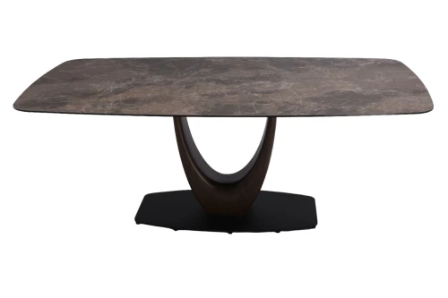 Стол обеденный Римини MC3020-180BR, 180х90х76 см, коричневая керамика