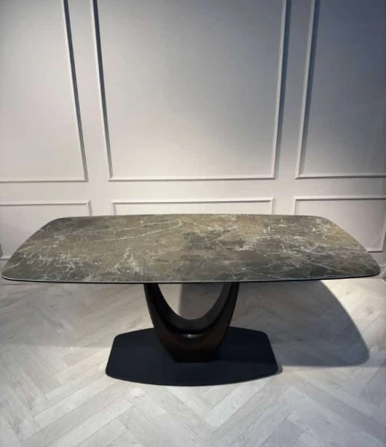 Стол обеденный Римини MC3020-180BR, 180х90х76 см, коричневая керамика