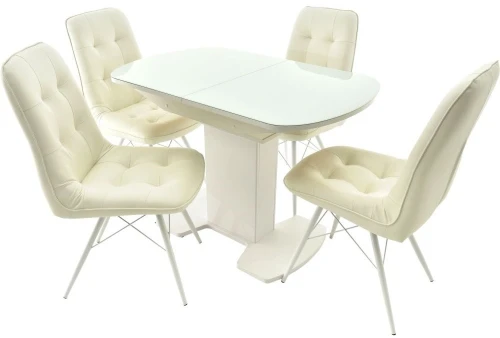 Стол «Корсика» стекло OPTI, белый