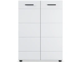 Комод «Йорк» 2д, Белый/белый глянец