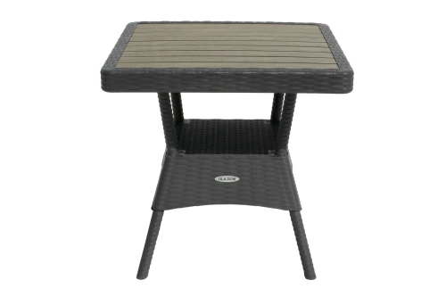 Набор мебели Ola Dom  арт.ЭП 442301+ ЭП 442349 антрацит,  (2стула+стол 76x76см) (антрацит)