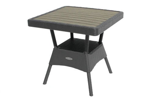 Набор мебели Ola Dom  арт.ЭП 442301+ ЭП 442349 антрацит,  (2стула+стол 76x76см) (антрацит)