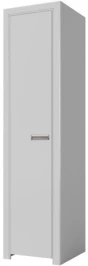 Шкаф «Эстель 1Д» КМК 0738.30-01, Белый/ Белый глянец
