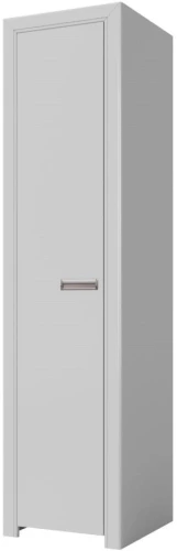 Шкаф «Эстель 1Д» КМК 0738.30-01, Белый/ Белый глянец