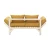 Диван Бинго ткань savana plus yellow, каркас лак
