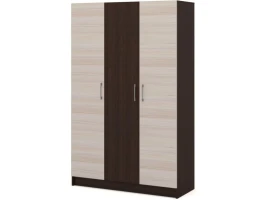 Шкаф «Алёна» 3дв (без зеркал), Венге/Дуб молочный