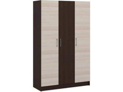 Шкаф «Алёна» 3дв (без зеркал), Венге/Дуб молочный