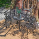 Стул из литого алюминия ФЕНИКС «FENIX»  -  Bronze