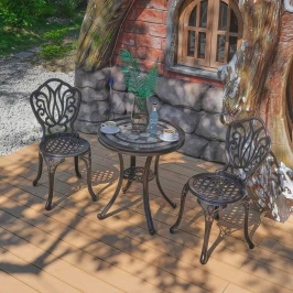 Стул из литого алюминия ФЕНИКС «FENIX»  -  Bronze