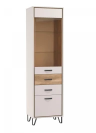 Шкаф витрина 62.01 Рио Кашемир / Дуб каньон