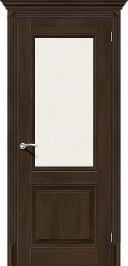 Межкомнатная дверь экошпон ĒLPORTA Классико-33 Dark Oak White Сrystal