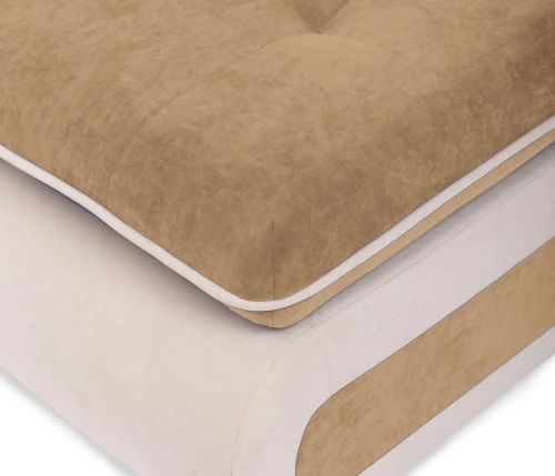 Пуф Оскар, велюр бежевый