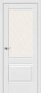 Межкомнатная дверь экошпон Прима-3 Virgin White Сrystal