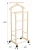 Вешалка костюмная на колесах В 22Н слоновая кость